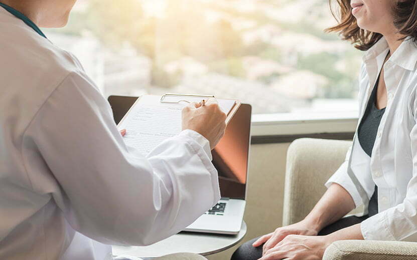 Plastic surgery consultation